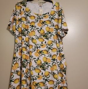 2/$20 Yelete lemon dress with pockets